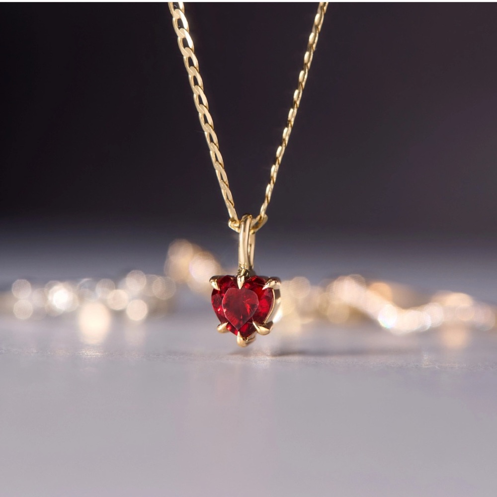 ISO Catbird Great Heart Garnet Charm